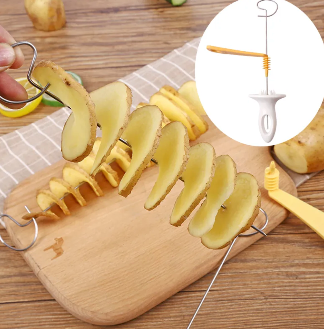 Plastic Rotate Potato Slicer – AboutShop